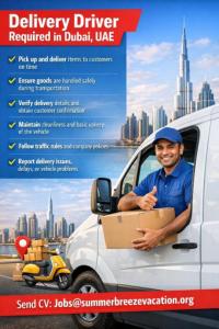 Delivery Driver Required in Dubai