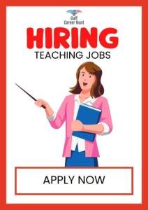 Hiring for Teacher Job in UAE