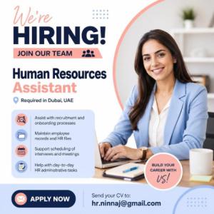 Human Resources Assistant Required in Dubai
