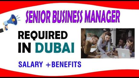 Senior Business Manager Required in Dubai