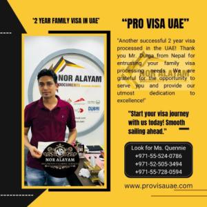 2 year Nepal Residence Visa in UAE