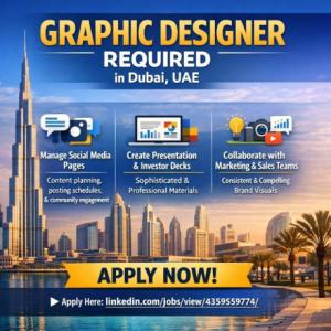 Graphic Designer Required in Dubai