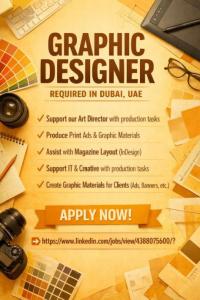 Graphic Designer Required in Dubai