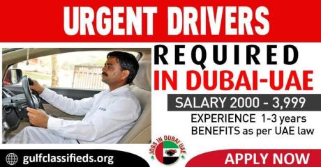 URGENT DRIVERS REQUIRED IN DUBAI